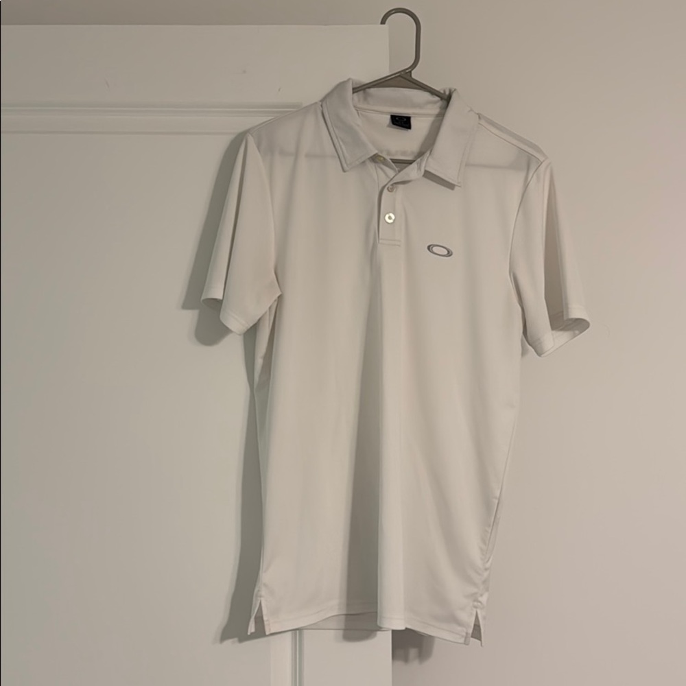 Oakley white polo shirt